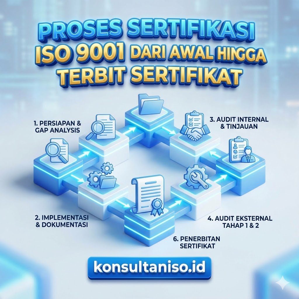 Proses sertifikasi ISO 9001 dari awal hingga terbit sertifikat
