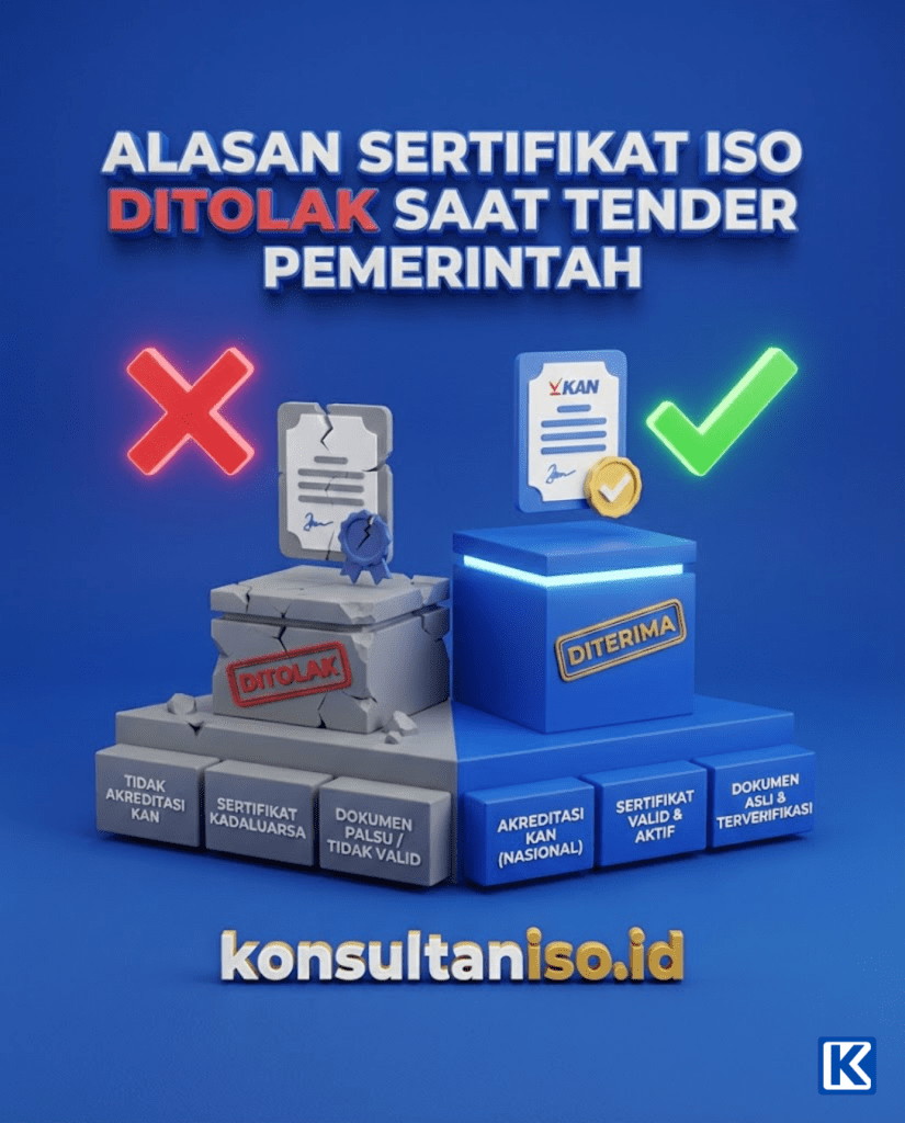 Alasan sertifikat ISO ditolak saat tender pemerintah oleh panitia pengadaan