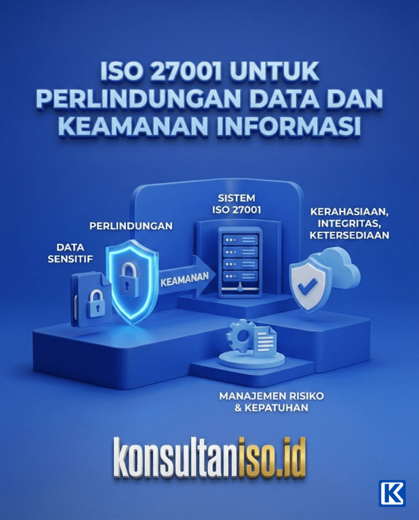 ISO 27001 untuk perlindungan data dan keamanan informasi bersama konsultaniso.id