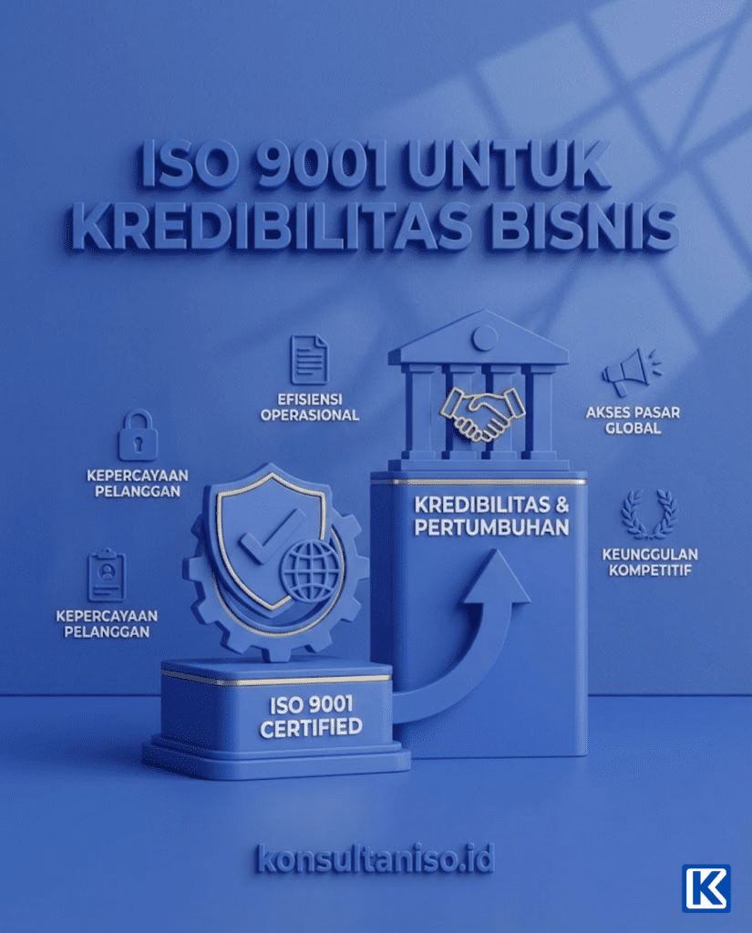 ISO 9001 untuk meningkatkan kredibilitas bisnis bersama konsultaniso.id