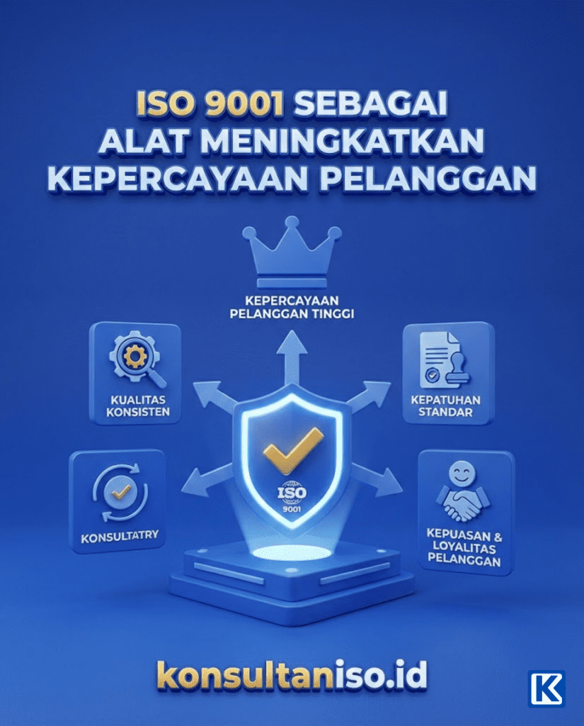 ISO 9001 sebagai alat meningkatkan kepercayaan pelanggan bersama konsultaniso.id