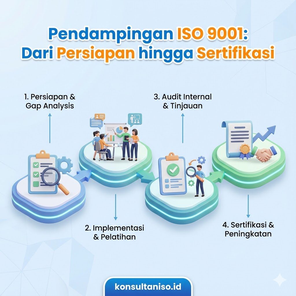 Pendampingan ISO 9001 dari persiapan hingga sertifikasi
