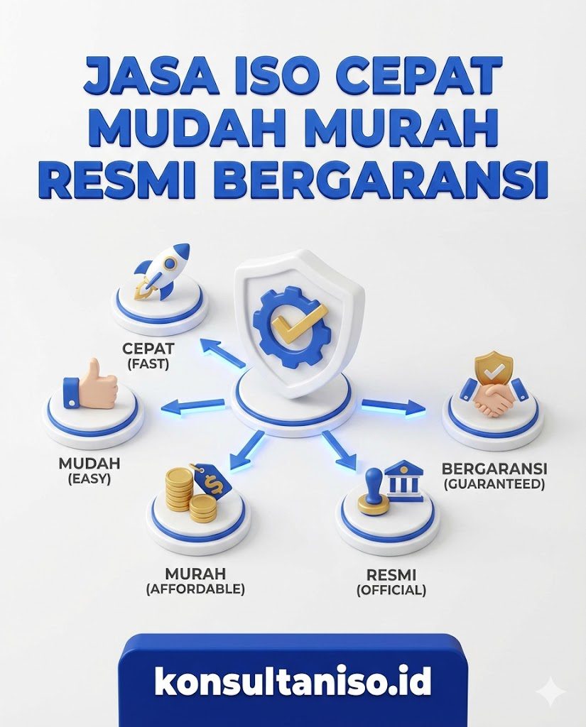 Jasa ISO cepat mudah murah resmi bergaransi oleh konsultaniso.id