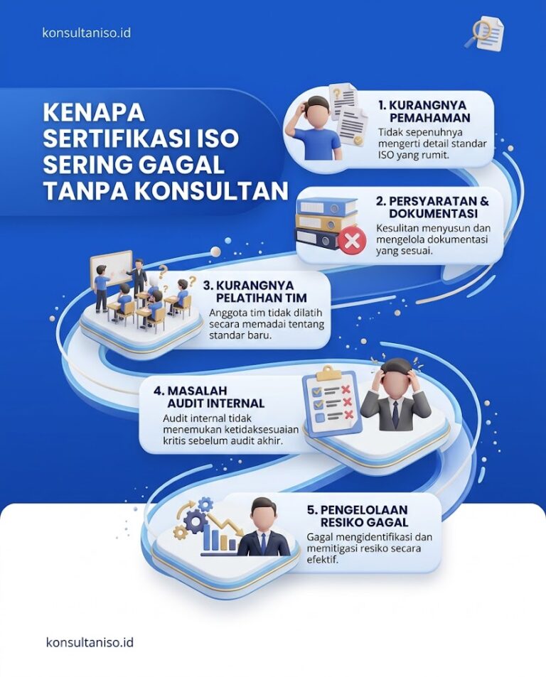 Penyebab sertifikasi ISO sering gagal tanpa bantuan konsultan ISO profesional