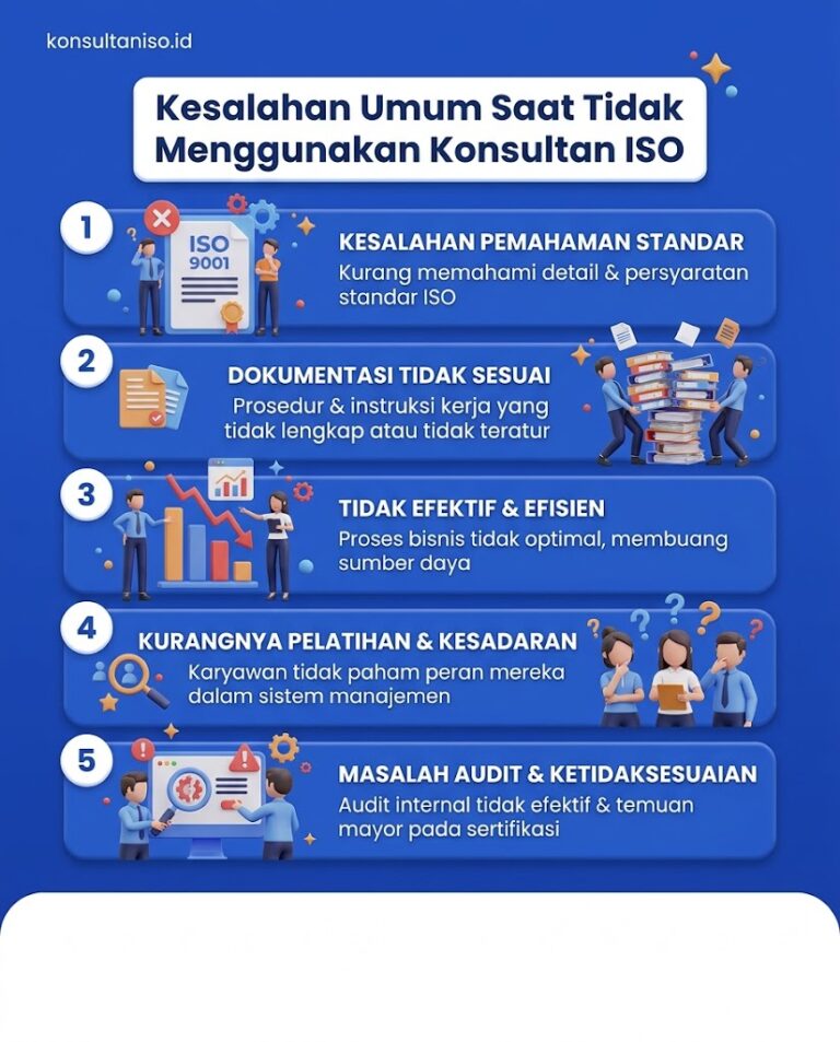 Kesalahan umum perusahaan saat tidak menggunakan konsultan ISO profesional
