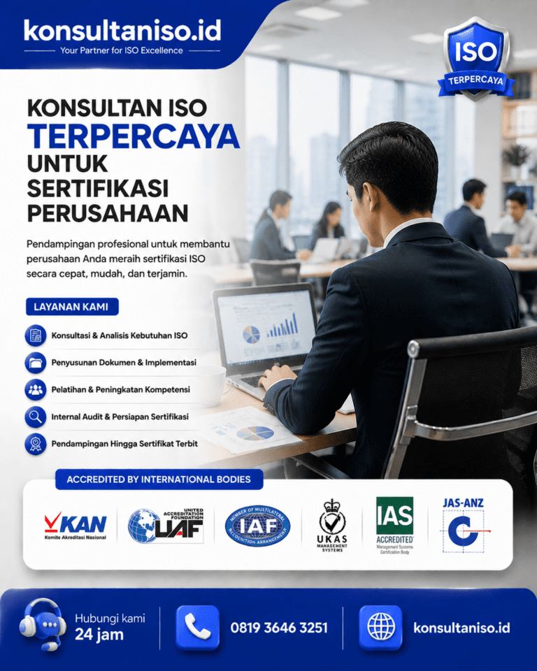 Tim konsultan ISO profesional mendampingi proses sertifikasi perusahaan