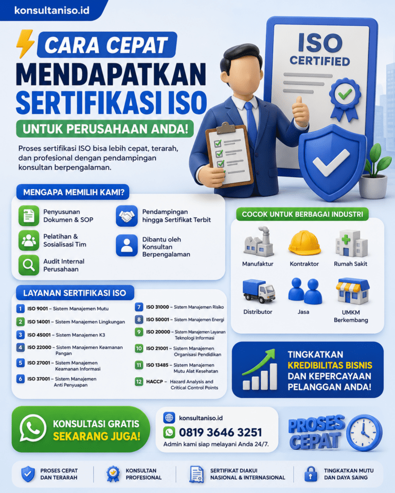 Cara cepat mendapatkan sertifikasi ISO profesional