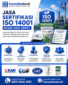 Jasa sertifikasi ISO 14001 resmi dan cepat untuk perusahaan industri