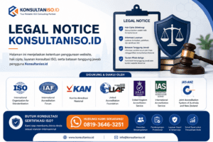 Legal Notice Konsultaniso.id layanan konsultasi dan sertifikasi ISO