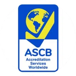 Logo ASCB Accreditation Services for Certification Bodies untuk akreditasi sertifikasi ISO internasional