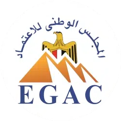 Logo EGAC Egyptian Accreditation Council untuk akreditasi sertifikasi ISO internasional