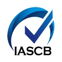 Logo IASCB International Accreditation Service for Certification Bodies untuk akreditasi sertifikasi ISO