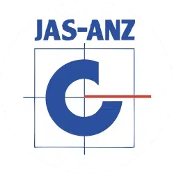 Logo JAS-ANZ Joint Accreditation System of Australia and New Zealand untuk akreditasi sertifikasi ISO internasional