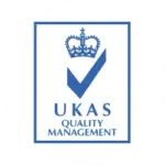 Logo UKAS United Kingdom Accreditation Service untuk akreditasi sertifikasi ISO internasional