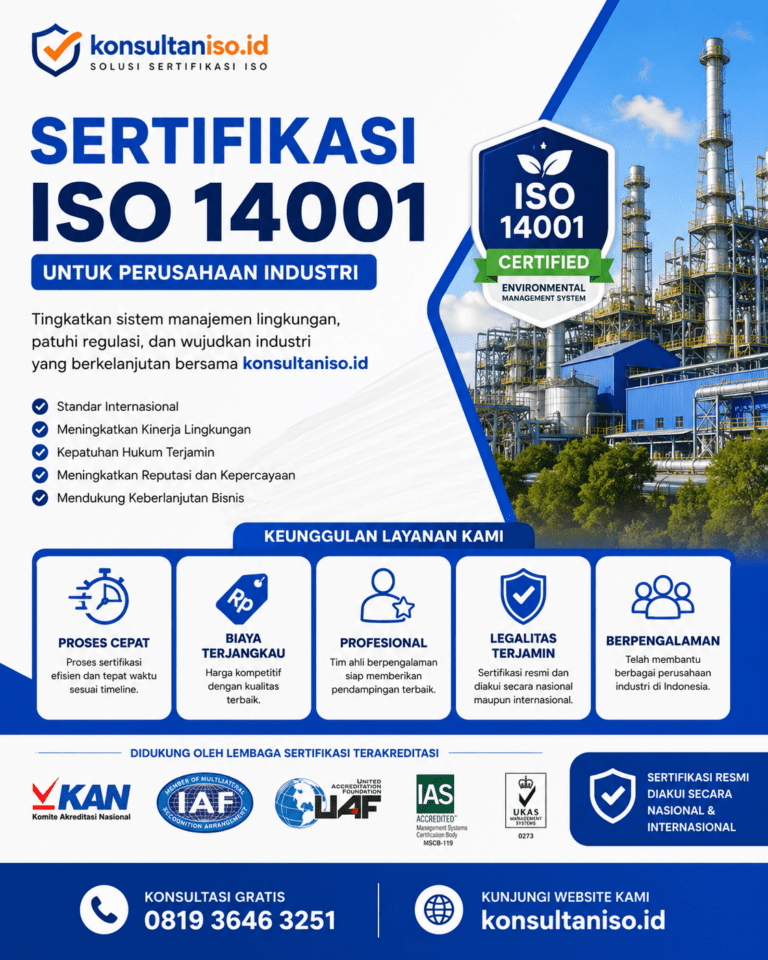 Sertifikasi ISO 14001 untuk perusahaan industri di Indonesia