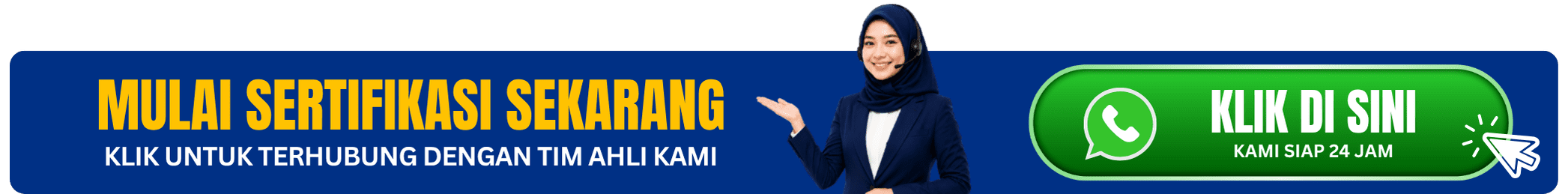 Representasi tim konsultan ISO profesional wanita berhijab dengan pose menyambut klien secara sopan