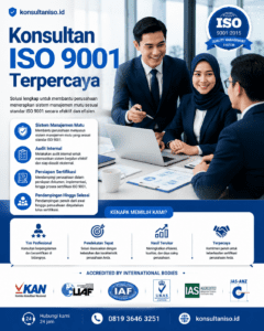 Konsultan ISO 9001 terpercaya untuk implementasi sistem manajemen mutu
