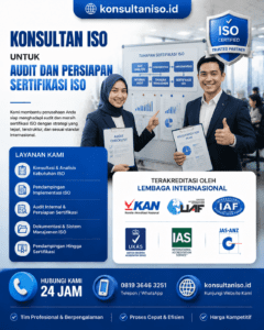 Konsultan ISO profesional mendampingi persiapan audit dan sertifikasi ISO perusahaan secara menyeluruh