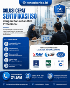 Konsultan ISO profesional mendampingi tim perusahaan dalam solusi cepat proses sertifikasi ISO