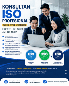 konsultan iso profesional sertifikasi ISO 9001 14001 45001