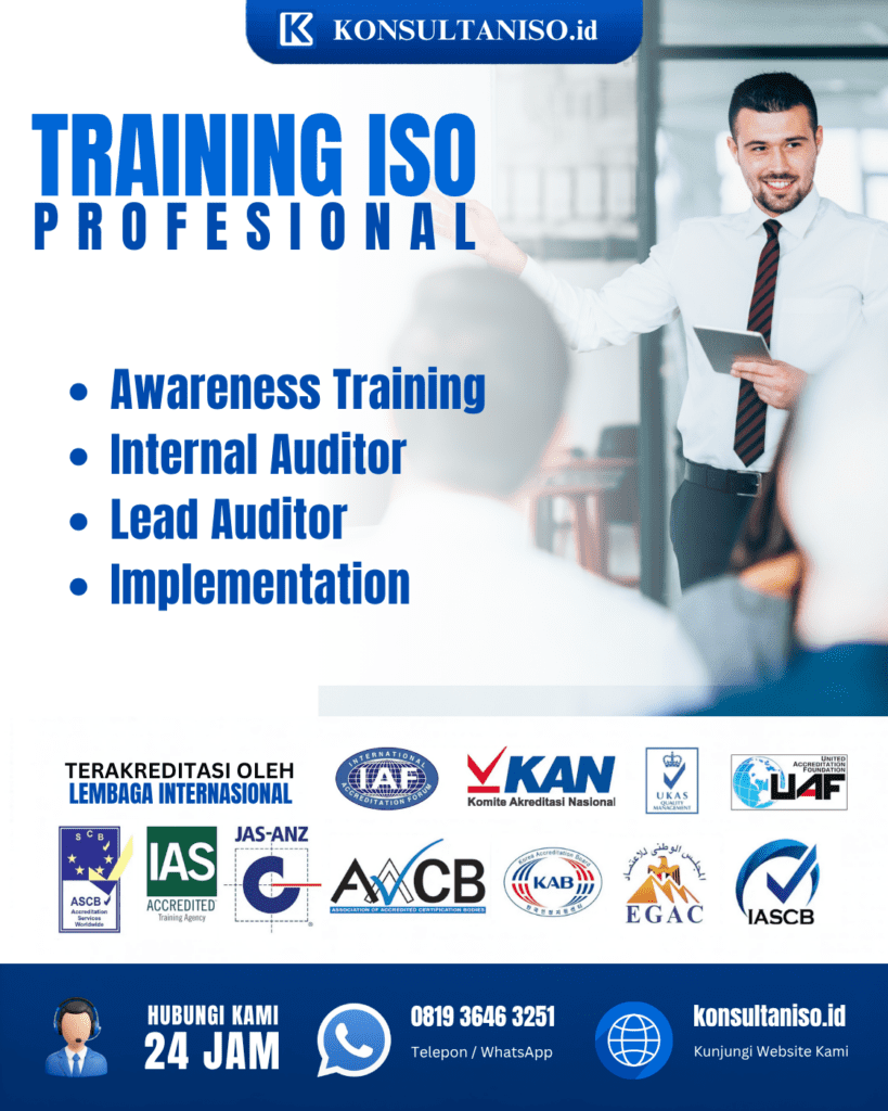 Training ISO profesional untuk Awareness Training Internal Auditor Lead Auditor dan Implementation ISO