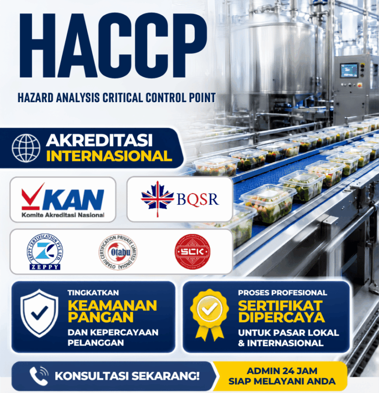 HACCP Hazard Analysis Critical Control Point terakreditasi Internasional