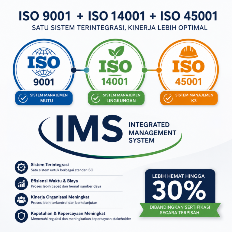 IMS Integrated Management System ISO 9001 ISO 14001 dan ISO 45001 untuk perusahaan