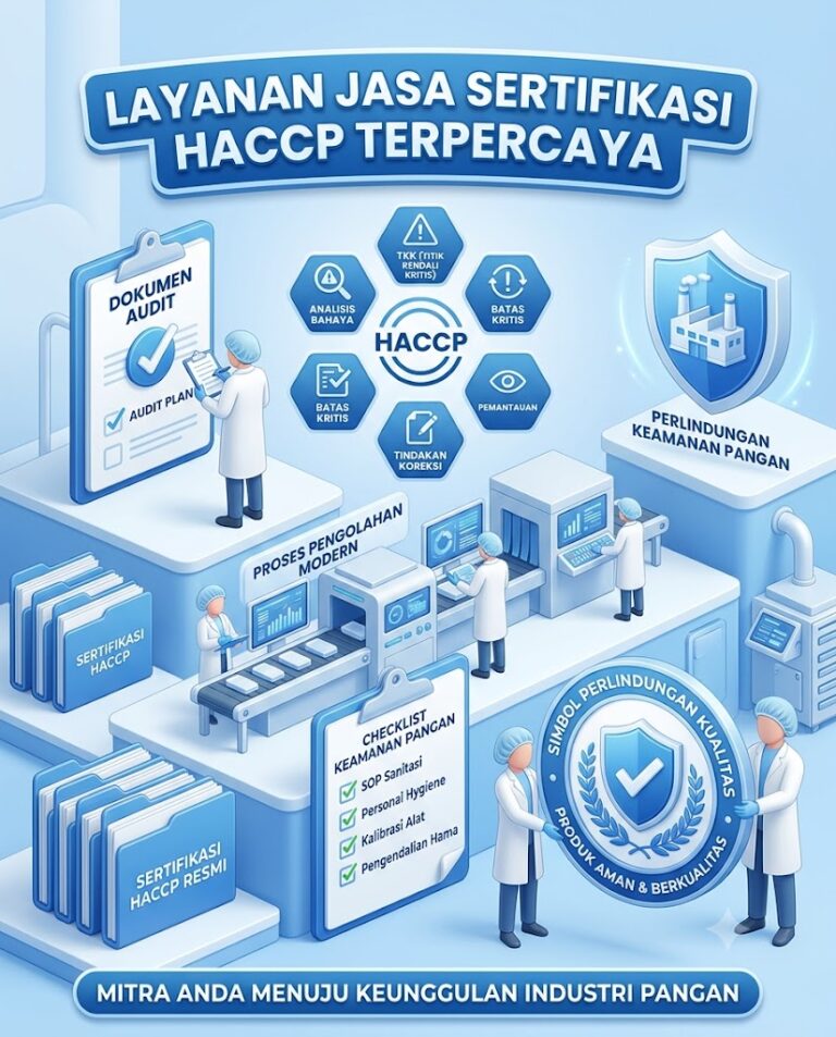 Jasa sertifikasi HACCP terpercaya dengan pendampingan profesional
