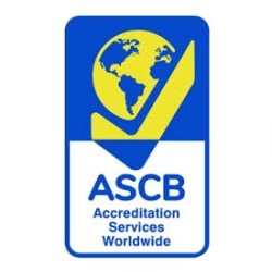 Logo ASCB Accreditation Services for Certification Bodies untuk akreditasi sertifikasi ISO internasional