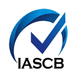 Logo IASCB International Accreditation Service for Certification Bodies untuk akreditasi sertifikasi ISO