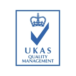 Logo UKAS United Kingdom Accreditation Service untuk akreditasi sertifikasi ISO internasional